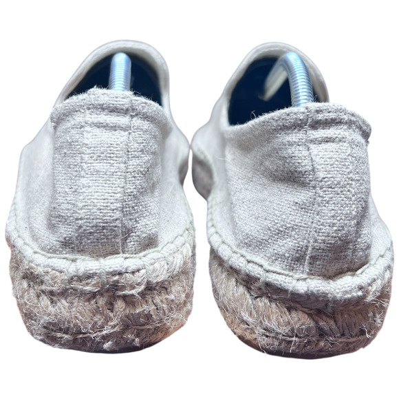 SOLUDOS by Jason Polan Women 9.5 Avacodo Embroidered Espadrilles Beige Flats - Picture 7 of 16